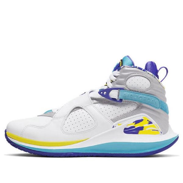 Nike Nikecourt Air Zoom Zero Air Jordan 8 Retro Basketball Sko Til Damer Hvid Lilla
