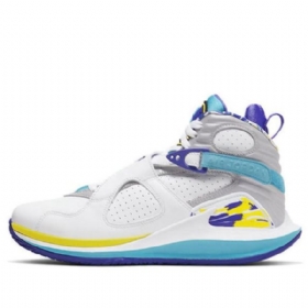 Nike Nikecourt Air Zoom Zero Air Jordan 8 Retro Basketball Sko Til Damer Hvid Lilla