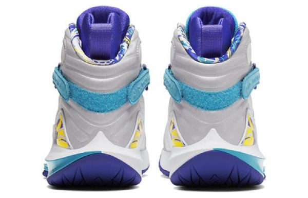 Nike Nikecourt Air Zoom Zero Air Jordan 8 Retro Basketball Sko Til Damer Hvid Lilla