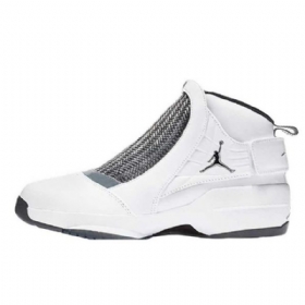 Nike Air Jordan 19 Flint Sko Til Mænd Hvid