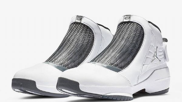 Nike Air Jordan 19 Flint Sko Til Mænd Hvid