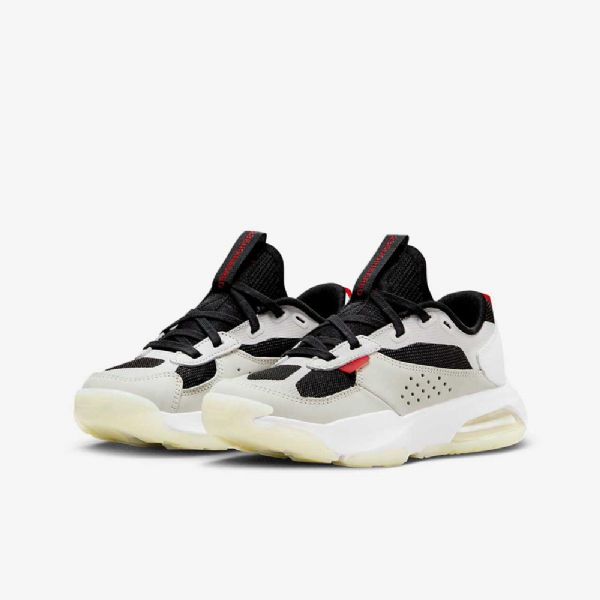 Nike Air Jordan Air 200e Sko Til Børn Sort Hvid Rød Grå