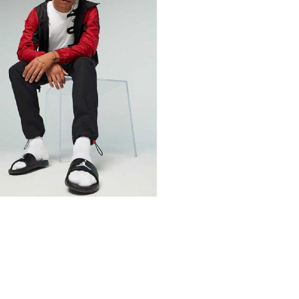 Nike Air Jordan Break Flip Flops Til Mænd Sort Hvid