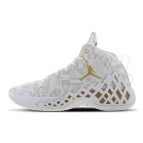 Nike Air Jordan Diamond Mid Tops Sko Til Mænd Hvidguld