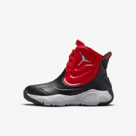 Nike Air Jordan Drip 23 Gummistøvler Til Børn Sort Grå Rød