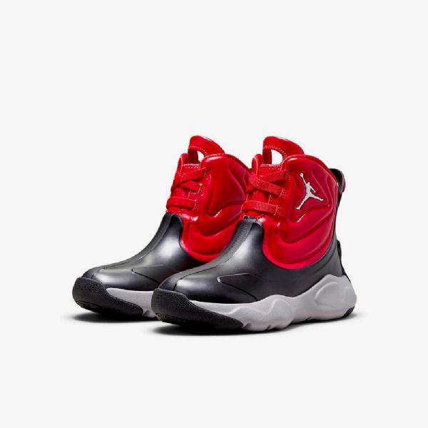 Nike Air Jordan Drip 23 Gummistøvler Til Børn Sort Grå Rød