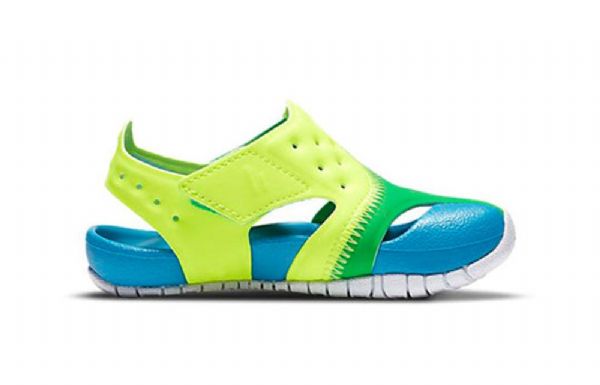 Nike Air Jordan Flare Sandaler Til Børn Blågrøn