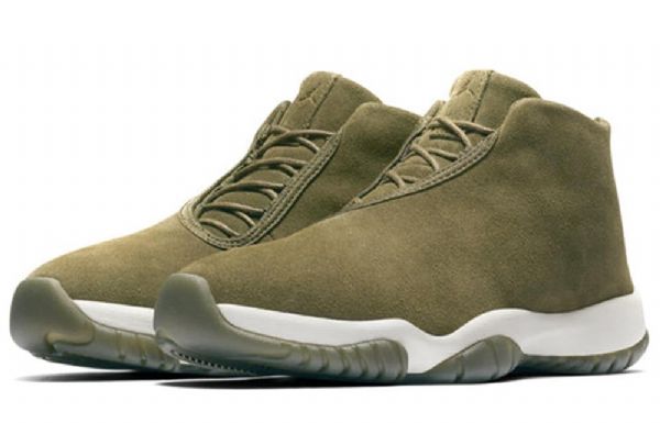Nike Air Jordan Future Retro Basketball Sko Til Damer Olivengrøn