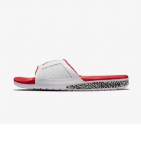 Nike Air Jordan Hydro Iii Retro Flip Flops Til Mænd Hvid Rød Grå Rød