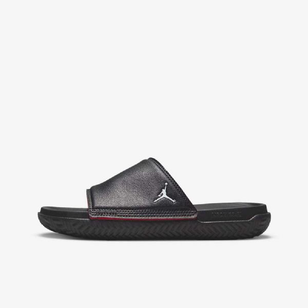 Nike Air Jordan Legesandaler Til Børn Sort Rød