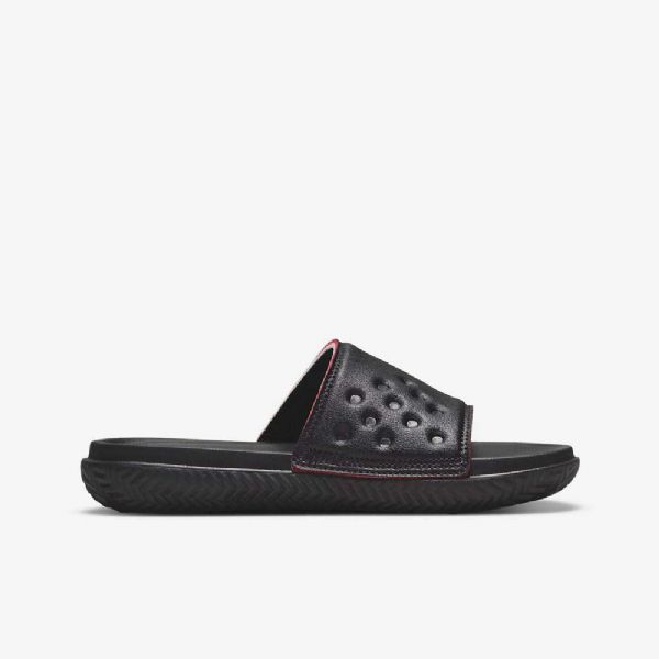 Nike Air Jordan Legesandaler Til Børn Sort Rød