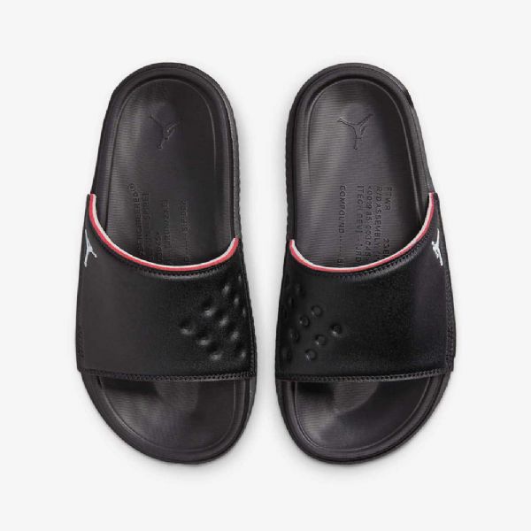 Nike Air Jordan Legesandaler Til Børn Sort Rød