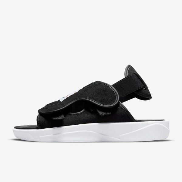 Nike Air Jordan Ls Flip Flops Til Mænd Sort Hvid Rød