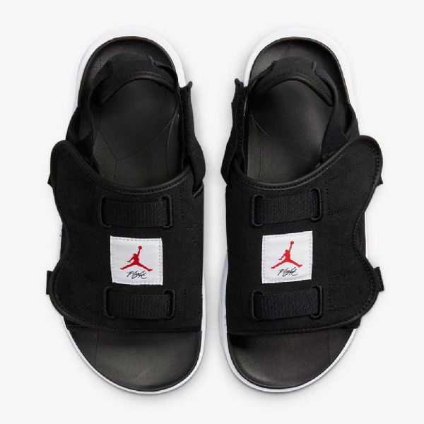 Nike Air Jordan Ls Flip Flops Til Mænd Sort Hvid Rød