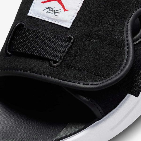 Nike Air Jordan Ls Flip Flops Til Mænd Sort Hvid Rød