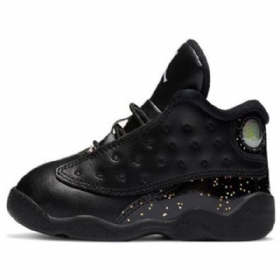 Nike Air Jordan Retro 13 Td Sko Til Børn Guld