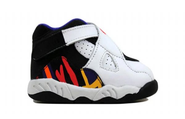 Nike Air Jordan Retro 8 Td Sko Til Børn Hvid