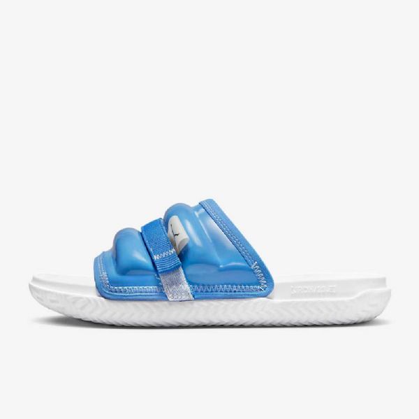 Nike Air Jordan Super Play Sandaler Til Mænd Blå Hvid