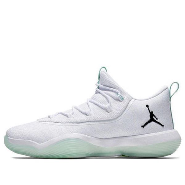 Nike Air Jordan Super.fly Low Toppe Pf Sneakers Til Damer Hvid Grøn