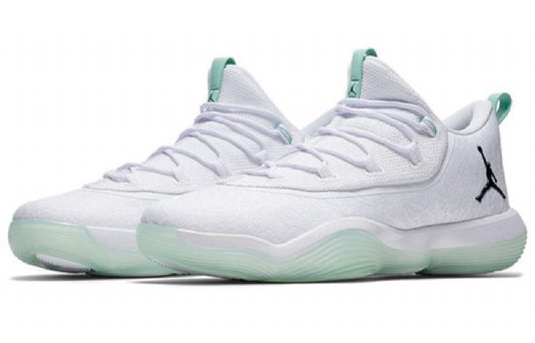 Nike Air Jordan Super.fly Low Toppe Pf Sneakers Til Damer Hvid Grøn