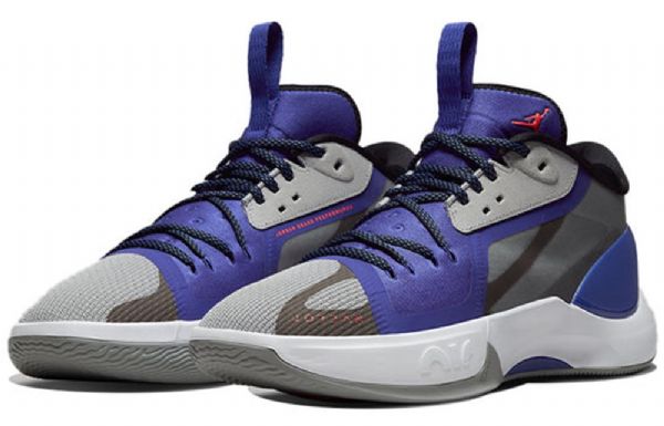 Nike Air Jordan Zoom Separate Pf Sneakers Til Mænd Grå Blå