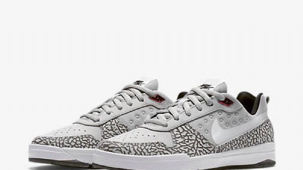 Nike Sb P-rod 9 Elite Air Jordan Qs Sko Til Mænd Grå