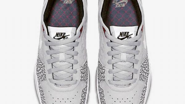 Nike Sb P-rod 9 Elite Air Jordan Qs Sko Til Mænd Grå