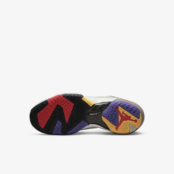 Nike Air Jordan Xxxvii Sko Til Børn Lyse Sort Mørkerød