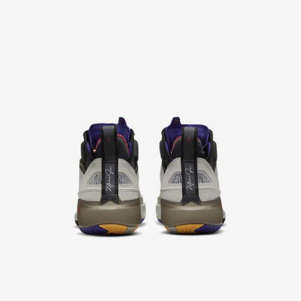 Nike Air Jordan Xxxvii Sko Til Børn Lyse Sort Mørkerød