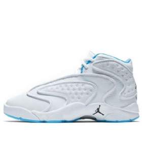Nike Air Jordan Og Høje Overdele Retro Basketball Sko Til Damer Blå Hvid