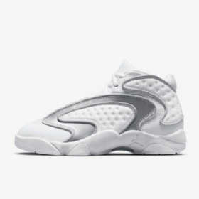 Nike Air Jordan Og Mid Tops Sko Til Damer Hvid Grå