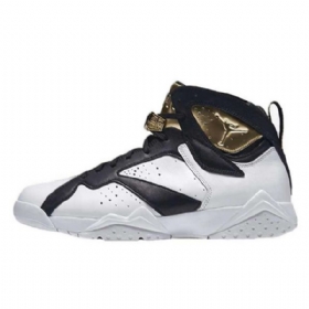 Nike Air Jordan 7 Champagne Sko Til Mænd Sort Hvid