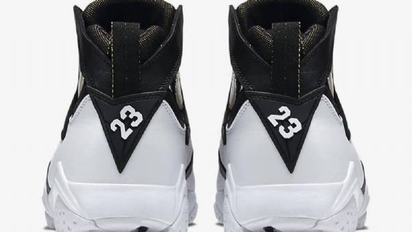 Nike Air Jordan 7 Champagne Sko Til Mænd Sort Hvid