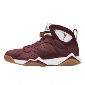 Nike Air Jordan 7 Cigar Sko Til Mænd Burgundy
