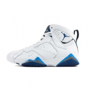 Nike Air Jordan 7 Franske Sko Til Mænd Hvid Blå