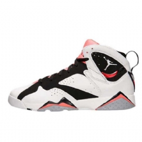 Nike Air Jordan 7 Gg Hot Lava Sko Til Mænd Hvid Sort