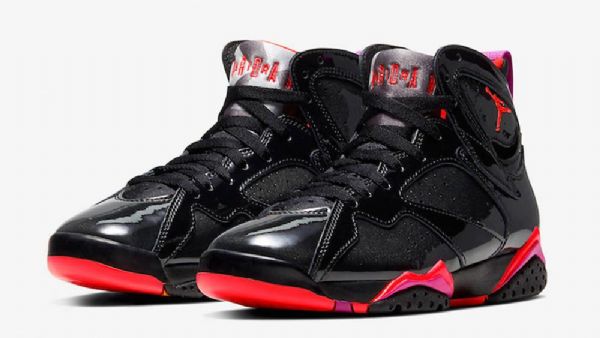 Nike Air Jordan 7 Gloss Sko Til Damer Sort
