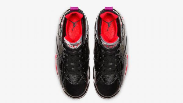 Nike Air Jordan 7 Gloss Sko Til Damer Sort