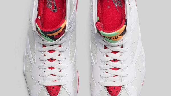 Nike Air Jordan 7 Hare Sko Til Mænd Hvid Rød