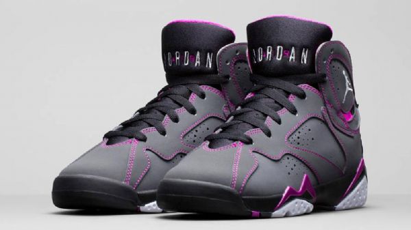 Nike Air Jordan 7 Piger Fuschia Force Sko Til Mænd Grå