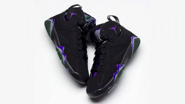 Nike Air Jordan 7 Ray Allen Sko Til Mænd Sort