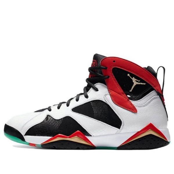 Nike Air Jordan 7 Retro Basketball Sko Til Mænd Sort Hvid Rød
