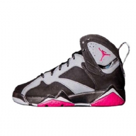Nike Air Jordan 7 Retro Gs Sko Til Mænd Sort Fuchsia