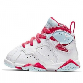 Nike Air Jordan 7 Retro Td Basketball Sko Til Børn Hvid