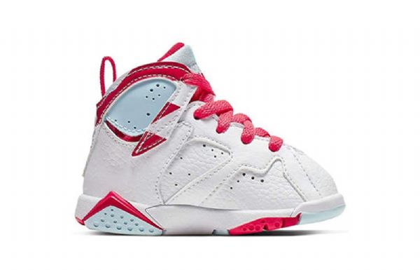 Nike Air Jordan 7 Retro Td Basketball Sko Til Børn Hvid