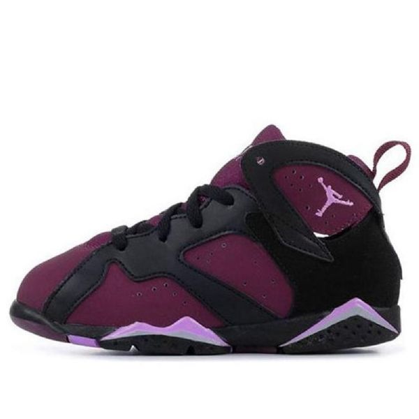 Nike Air Jordan 7 Retro Td Sko Til Børn Lilla Sort