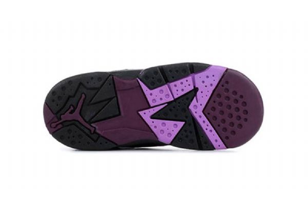 Nike Air Jordan 7 Retro Td Sko Til Børn Lilla Sort