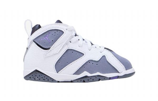 Nike Air Jordan 7 Retro Td Sko Til Børn Mørkeblå Grå Sort