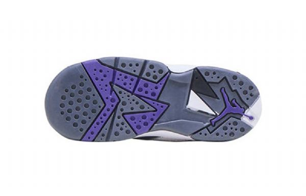Nike Air Jordan 7 Retro Td Sko Til Børn Mørkeblå Grå Sort