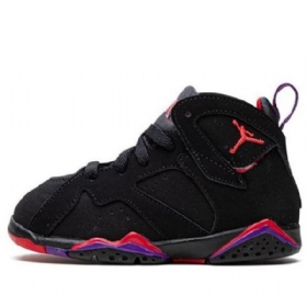 Nike Air Jordan 7 Retro Td Sko Til Børn Sort